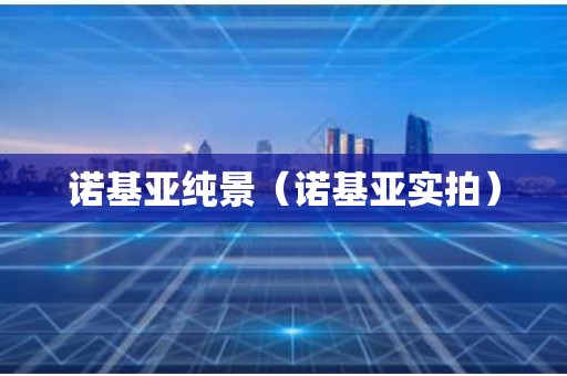 诺基亚纯景（诺基亚实拍）