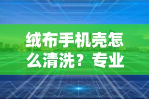 绒布手机壳怎么清洗？专业指南助您轻松维护心爱的配件