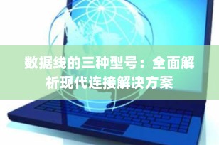 数据线的三种型号：全面解析现代连接解决方案