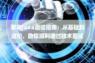 菜鸟Java面试指南：从基础到进阶，助你顺利通过技术面试