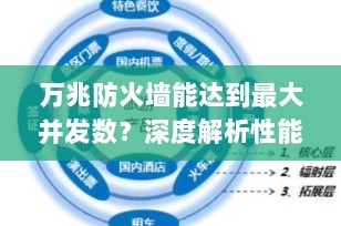 万兆防火墙能达到最大并发数？深度解析性能核心指标